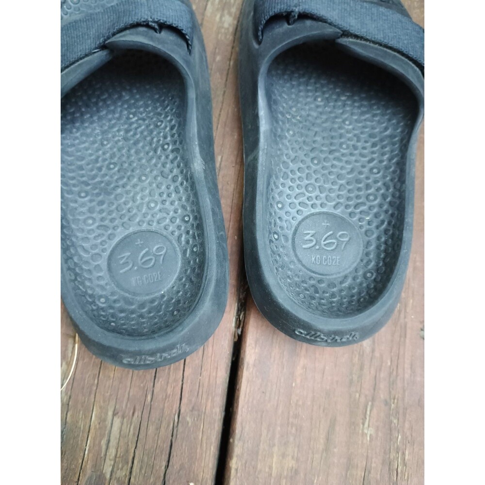 Allbirds Unisex Sugar Slide Sandals Black Eco Friendly Size W 8 M 6 - Picture 3 of 6